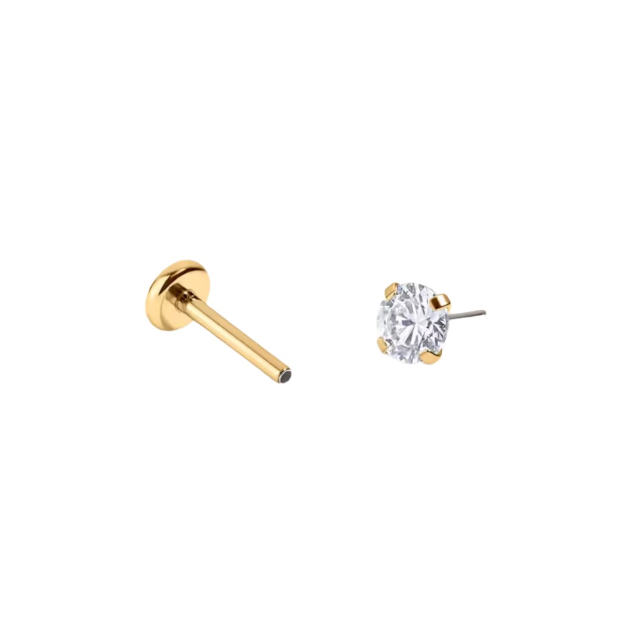 Mini CZ Flat Back Stud