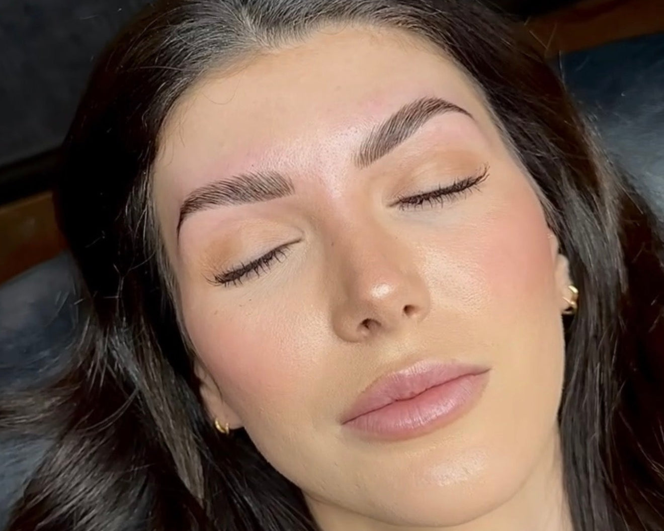 Brow lamination and tint results at Wilde Beauty Co. in San Diego