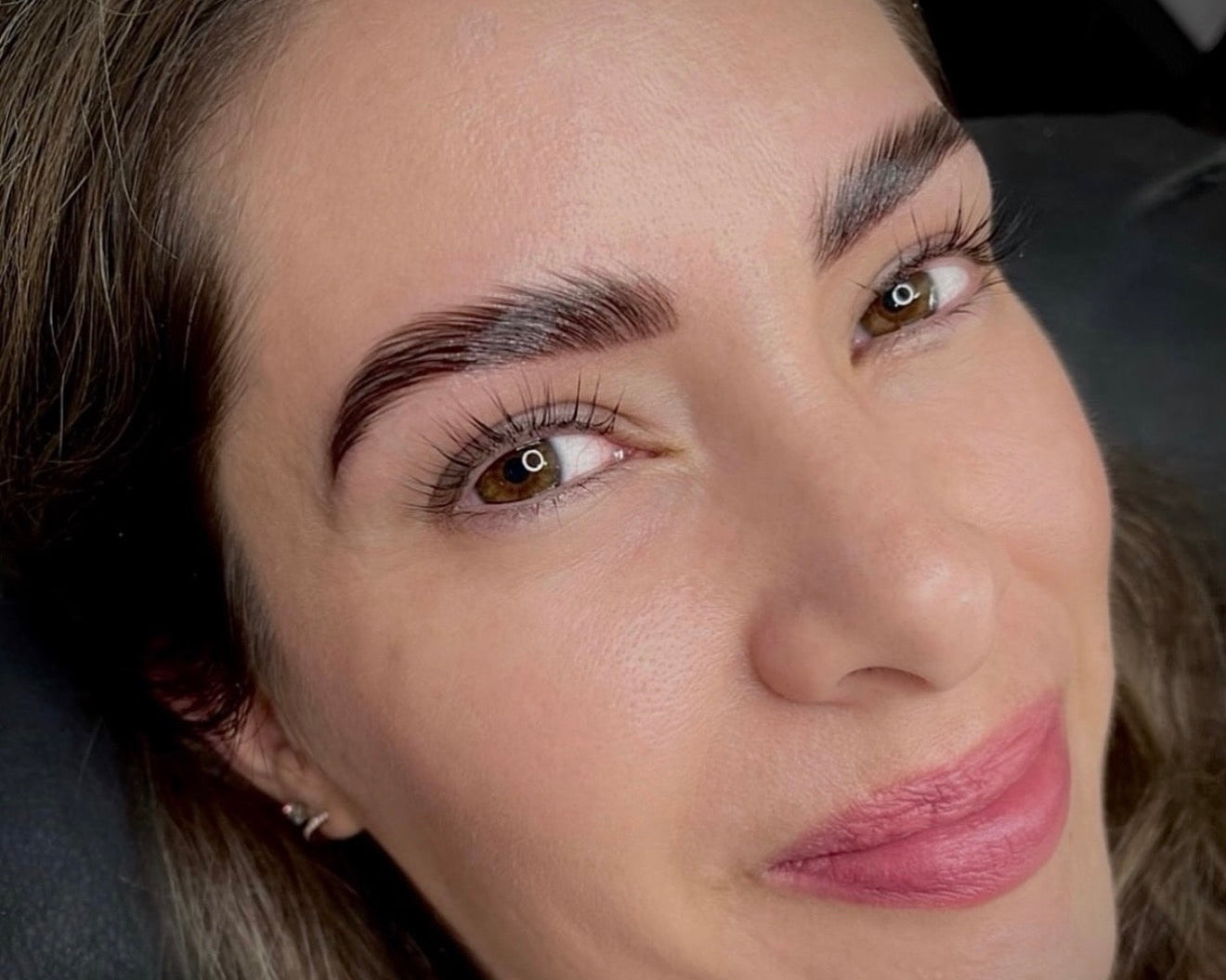 Natural fluffy brow lamination results at Wilde Beauty Co. in San Diego